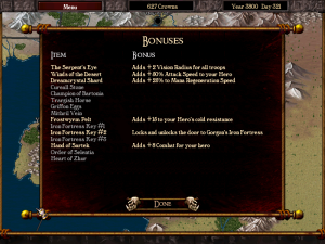 Warlords Battlecry 3 - Bonuses