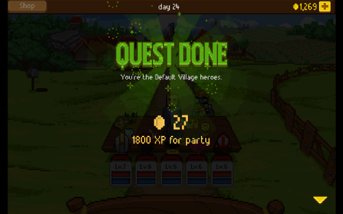 Knights of Pen and Paper - Quest done