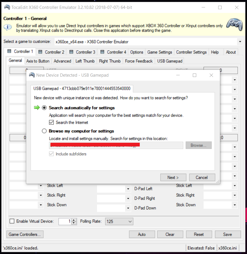 direct input controller emulator mac