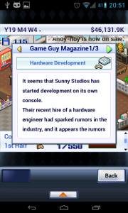 Game Dev Story - Console Development