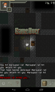 Pixel Dungeon - Game Over