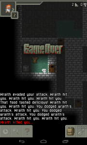 Pixel Dungeon - Game Over
