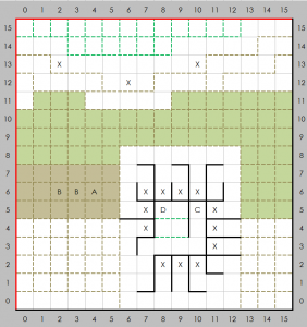 Might and Magic Book One - E-4 Wilderness, Map Only
