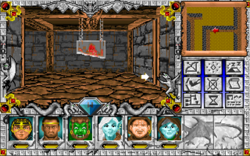 Might and Magic 3 - Guillotine on a corner tile