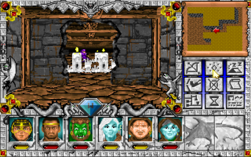 Might and Magic 3 - Monsters behind a broken wall