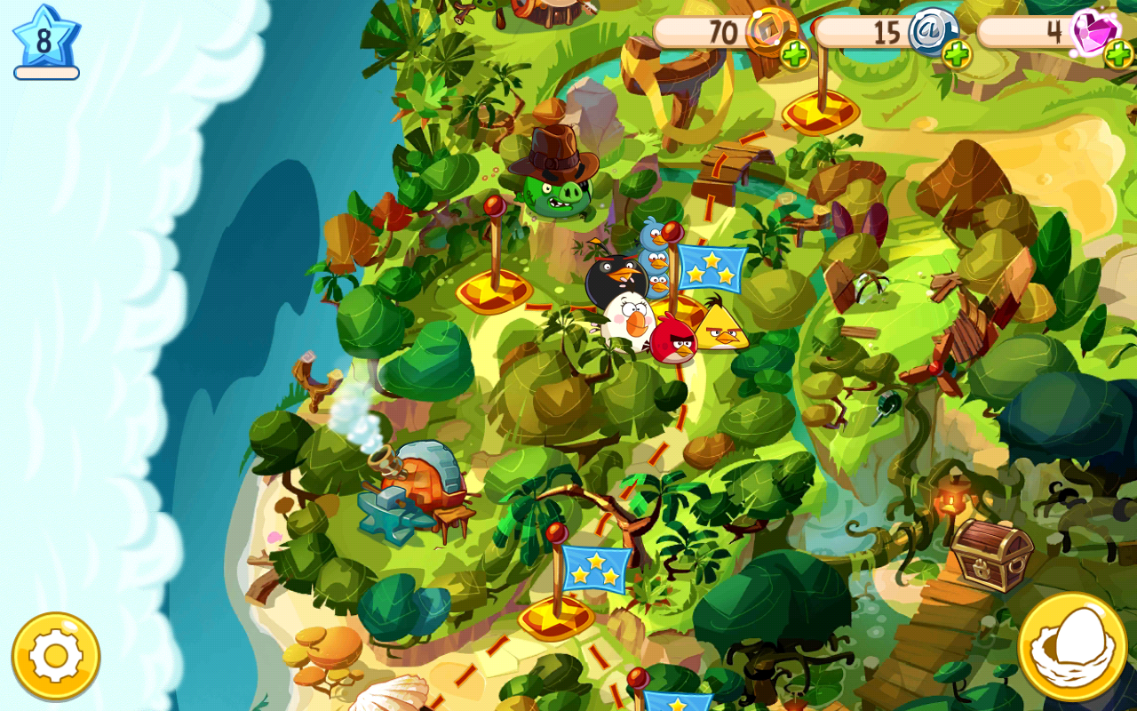 Angry Birds Epic - Map Zoomed In - Blogging Games