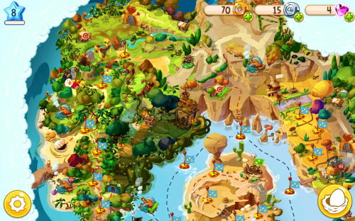 Angry Birds Epic - Map Zoomed Out