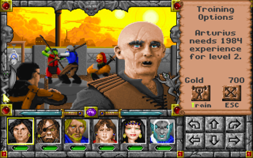 Might and Magic: World of Xeen - Training