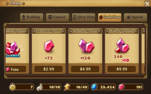 Summoners War - Cash shop