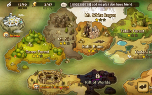 Summoners War - World map