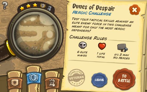 Kingdom Rush : Frontiers - 05 Dunes of Despair - Heroic Challenge