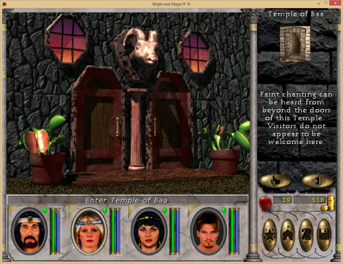 Might and Magic 6 - Temple of Baa entrance