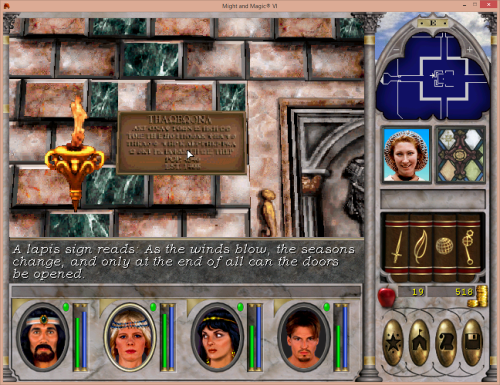 Might and Magic 6 - Temple of Baa Puzzle