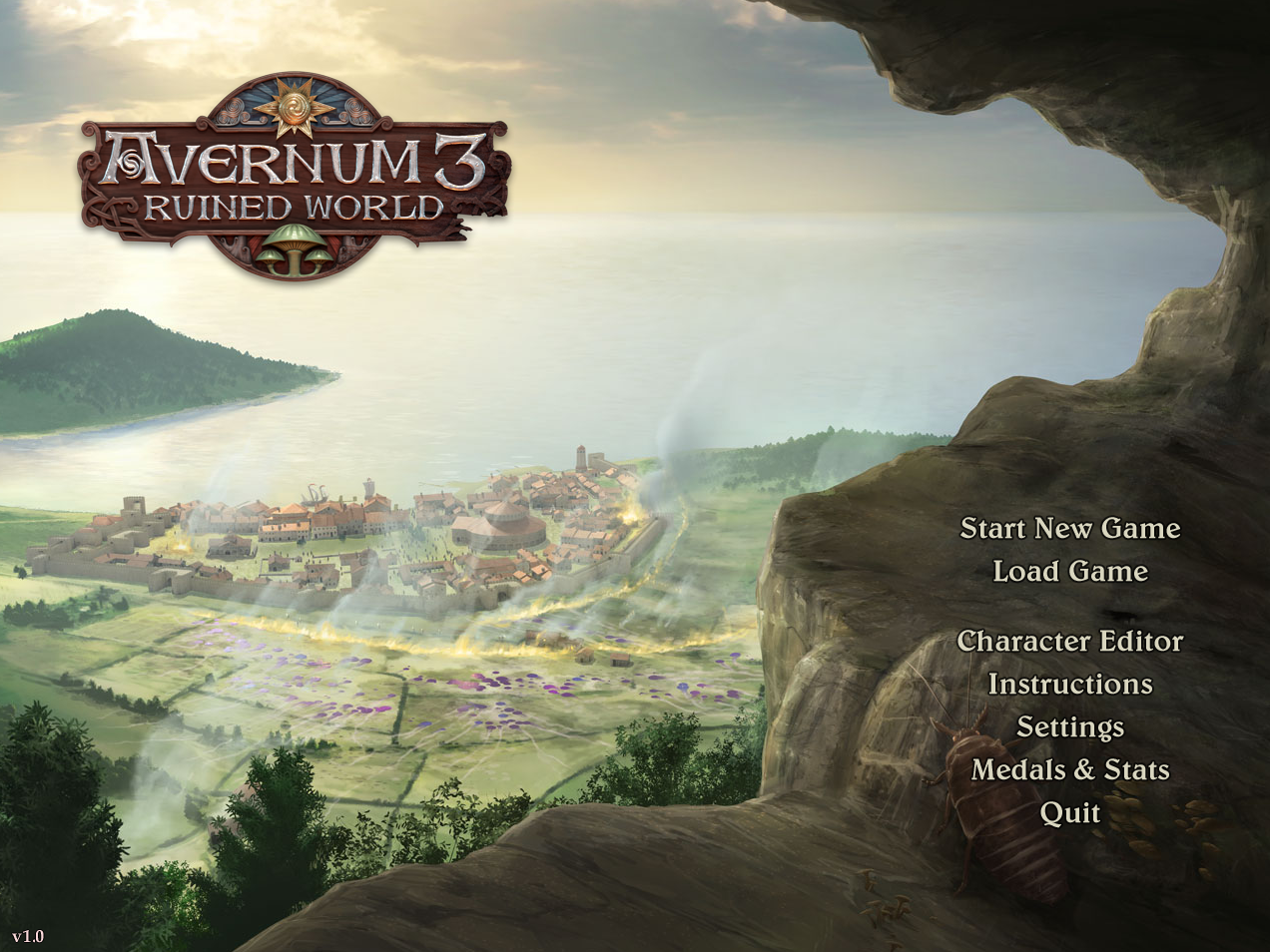 Avernum 3: Ruined World - Title Screen