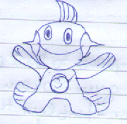 Horrible drawing of Marshtomp