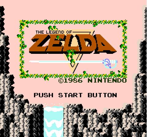 The Legend of Zelda Title Screen