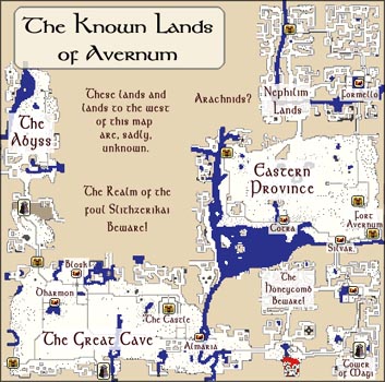 Avernum - Known Regions