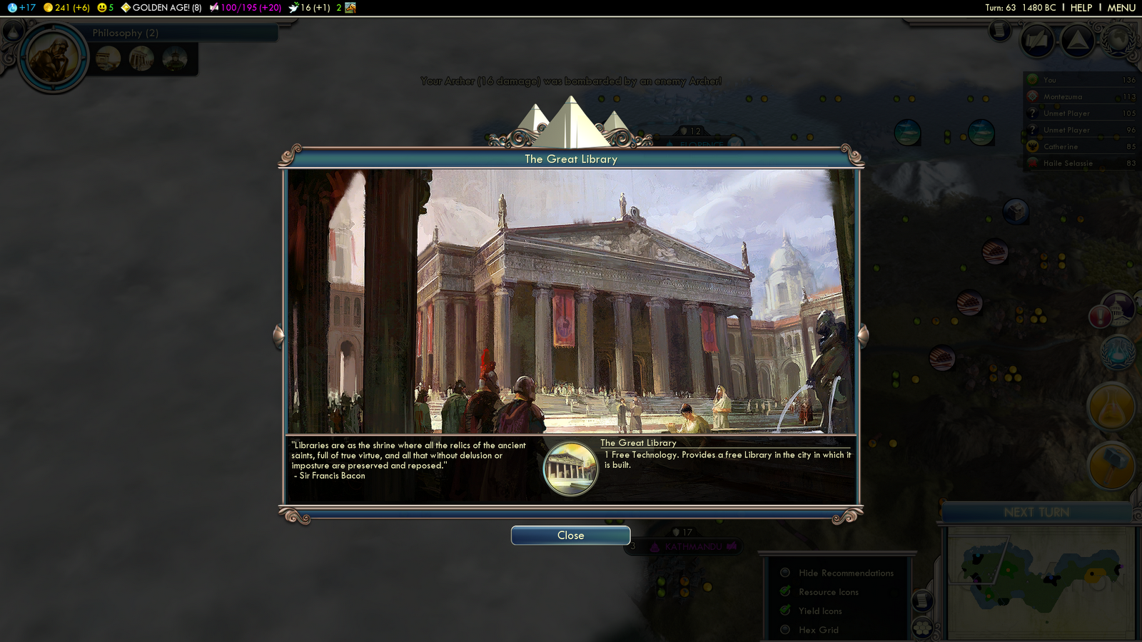 Civilization V - The Great Library