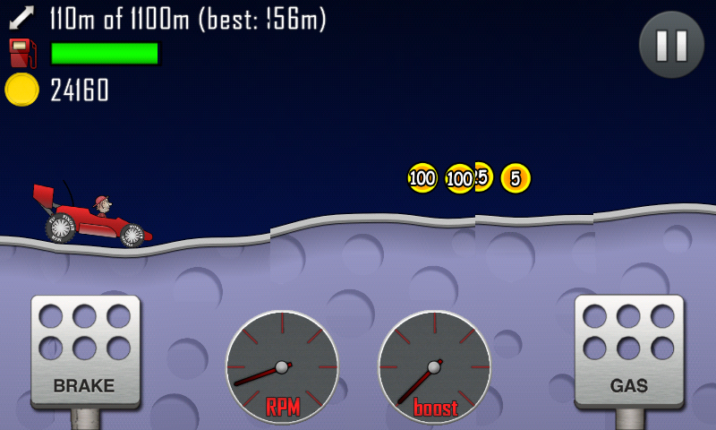 Hill Climb Racing, Screenshot Bug